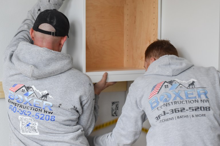 boxer construction photoshoot in port orchard washington